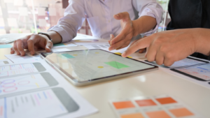 Analyse de données comptables entre un comptable et un client à l’aide d’une tablette